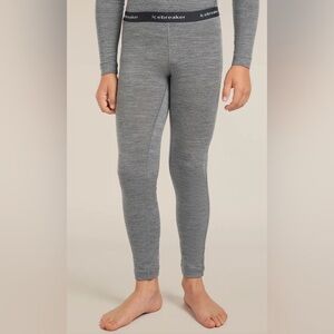 Icebreaker Kids' 100% Merino 200 Oasis Thermal Leggings Gray